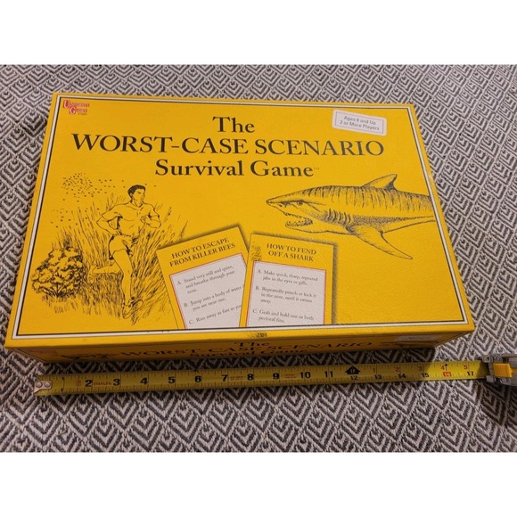 University Games Other - The Worst Case Scenario Survival Board Game 2001 University Games Complete. Open